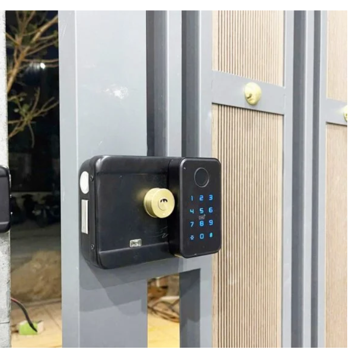 Khóa điện tử cửa cổng chống nước, vân tay 2 chiều Hyundai HY-SLN002