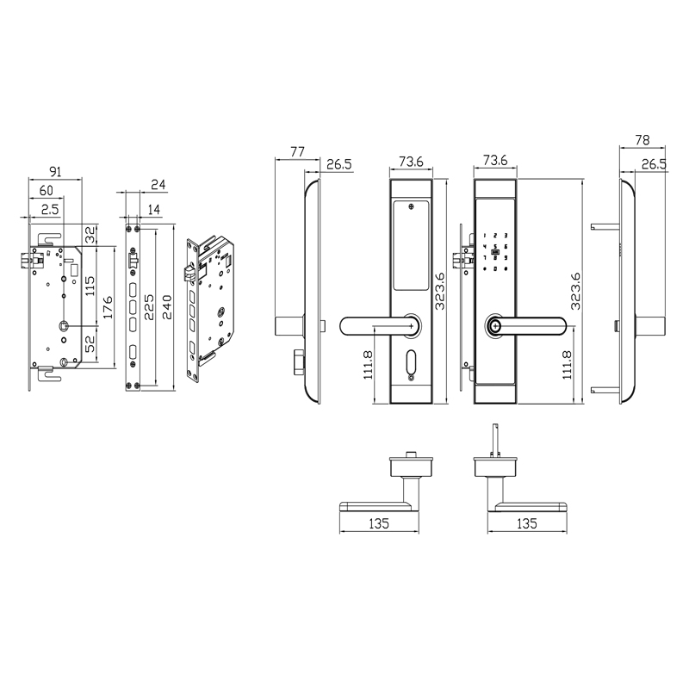  Khóa điện tử IMUNDEX- 713.92.232