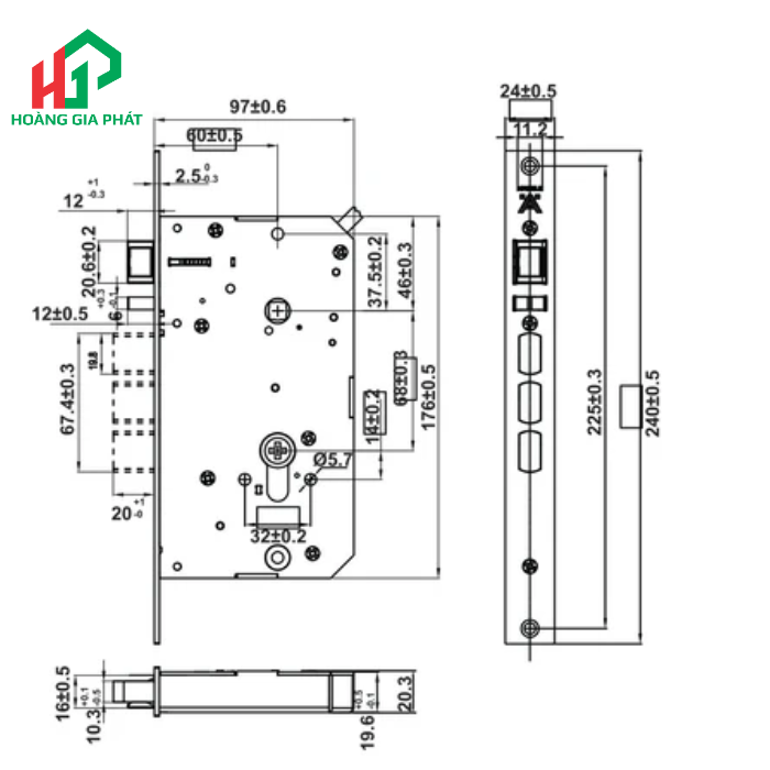 Khóa điện tử Infinity HAFELE 499.21.223