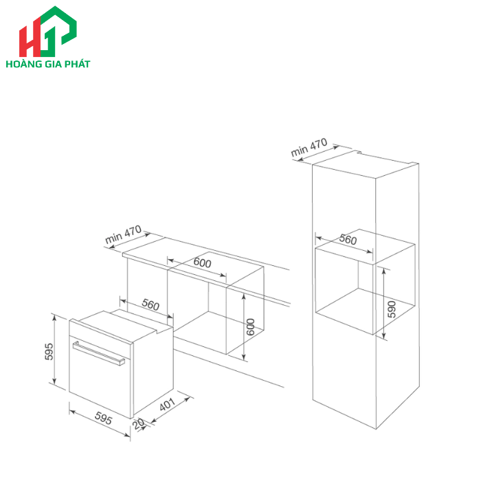 Lò nướng âm hiệu Malloca MOV606AF