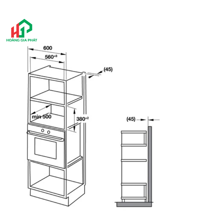 Lò vi sóng kết hợp nướng Hafele 538.31.200