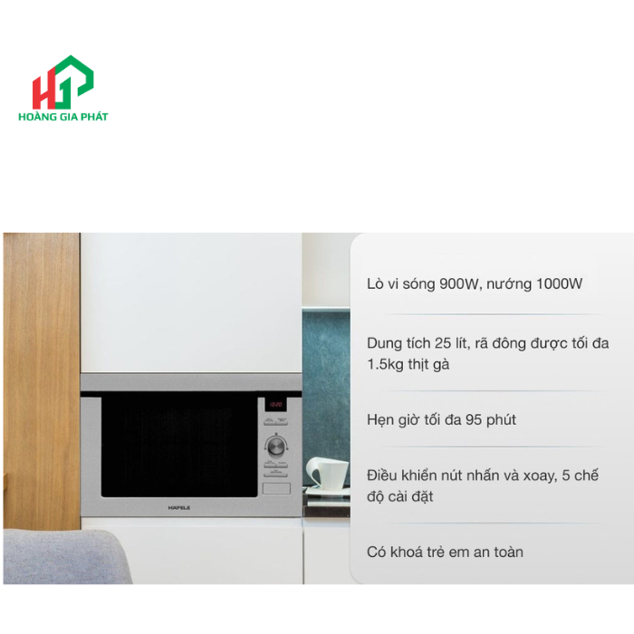 Lò vi sóng kết hợp nướng Hafele 538.31.200