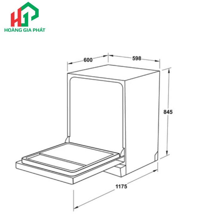 Máy rửa chén độc lập Hafele 538.21.310