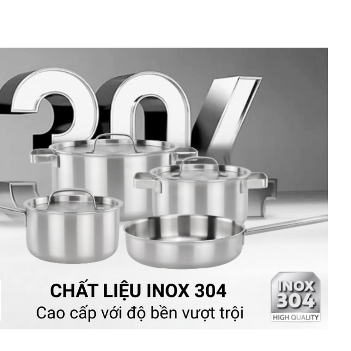 Bộ nồi inox MALLOCA SA-112