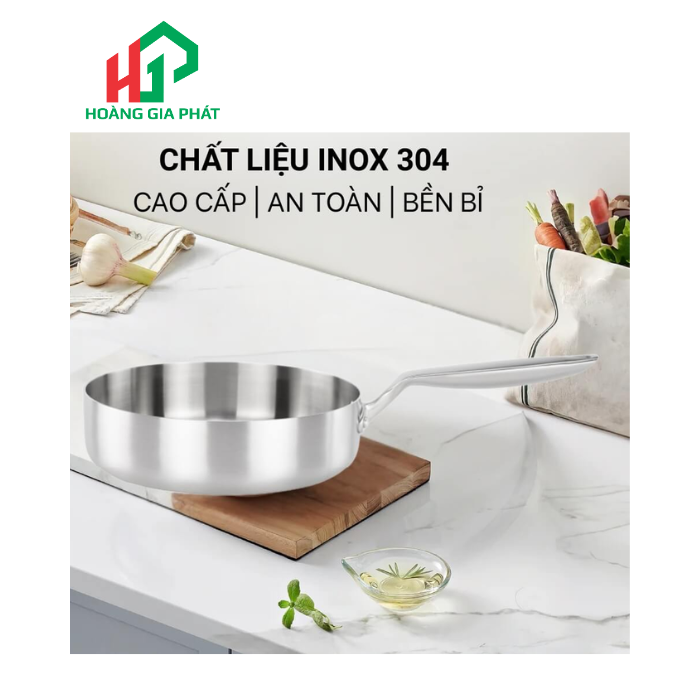  Chảo chống dính tự thân inox 26cm MALLOCA SA-167