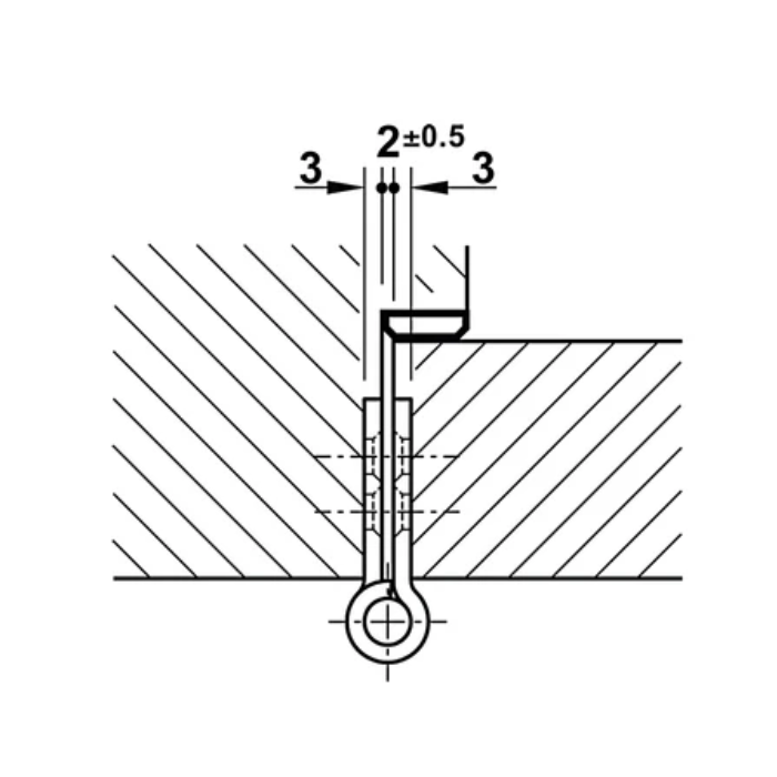 Bản lề lá Hafele  2 vòng bi 926.98.040