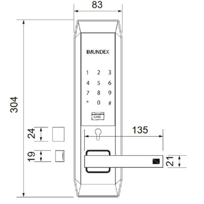 Khóa điện tử Imundex 613.41.203