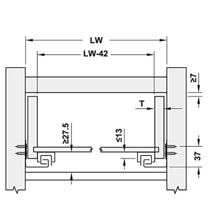 Ray âm Hafele 433.32.074- 450/ 440/ 455
