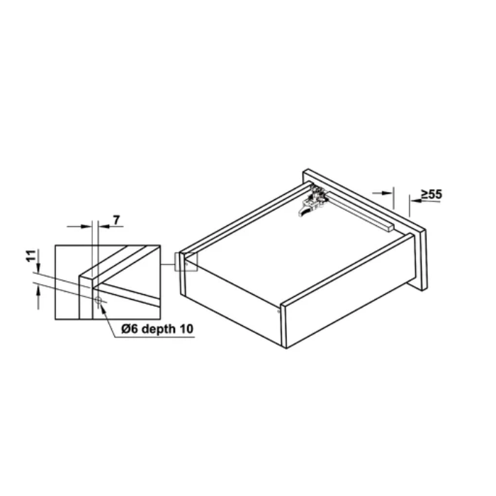 Ray âm Hafele 433.32.074- 450/ 440/ 455