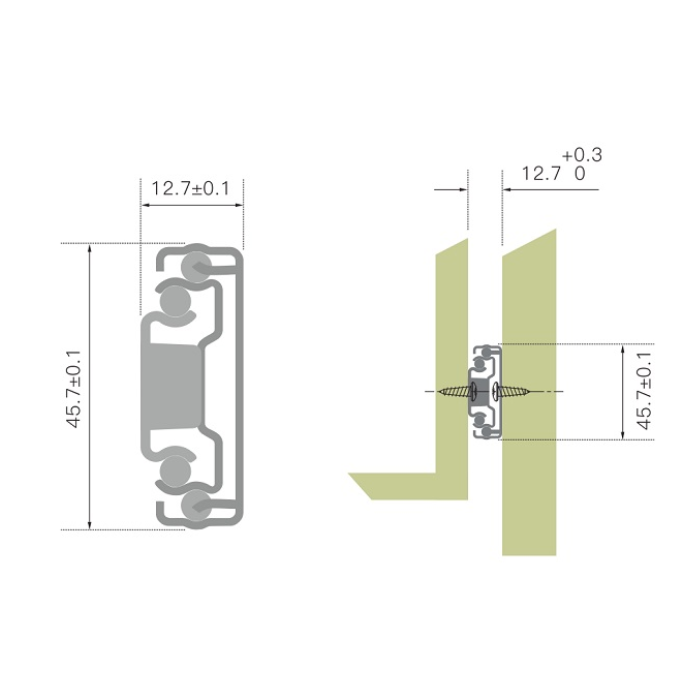 Ray Bi giảm chấn 350mm IMUNDEX 7271435