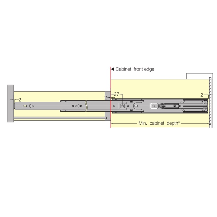 Ray Bi Giảm Chấn 500mm Imundex 7271450