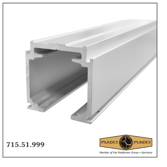 Ray trượt cho cửa trượt kính có giảm chấn Imundex  715.51.999