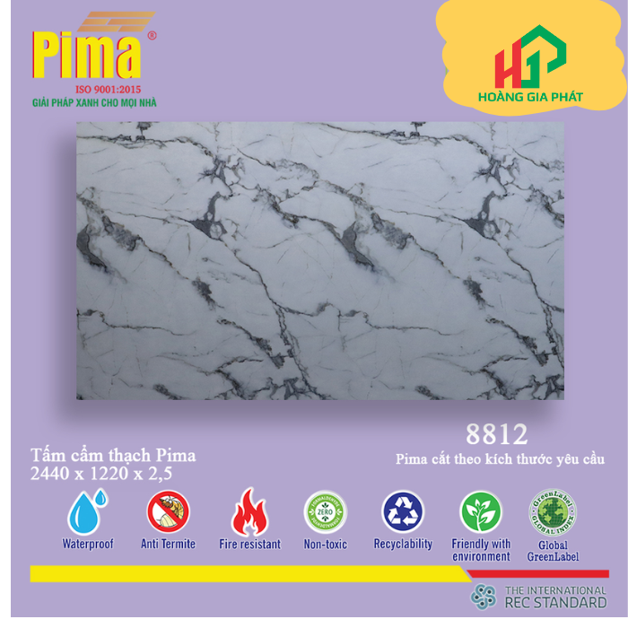 Tấm Ốp Cẩm Thạch Pima- 8812
