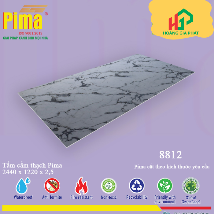 Tấm Ốp Cẩm Thạch Pima- 8812