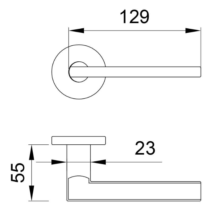 Tay nắm gạt đặc Imundex 737.17.984