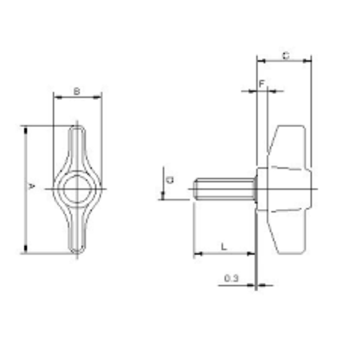 VÍt bản lề SS304 IMUNDEX 7116001