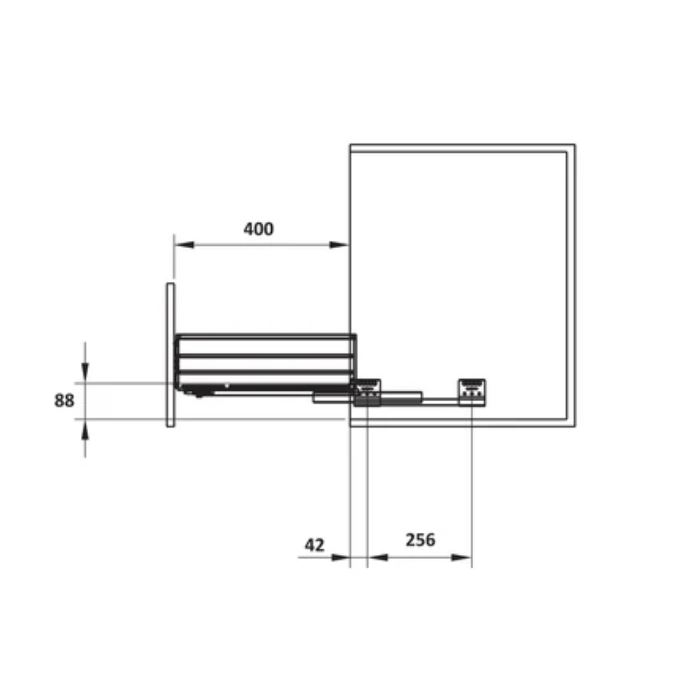 Bộ rổ chén đĩa Hafele 549.08.153 800mm