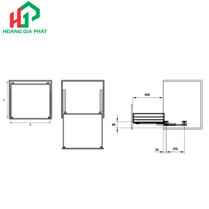 Rổ bát đĩa HAFELE 549.08.151- 700mm