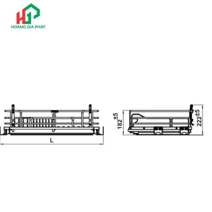 Rổ bát đĩa nan ovan Hafele 549.04.047 -900MM