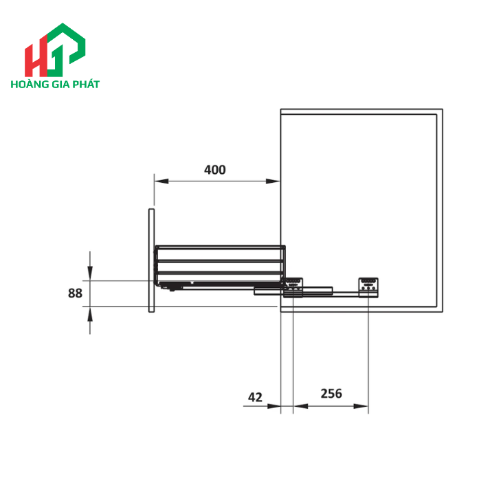 Rổ chén đĩa Hafele549.08.011- 700mm