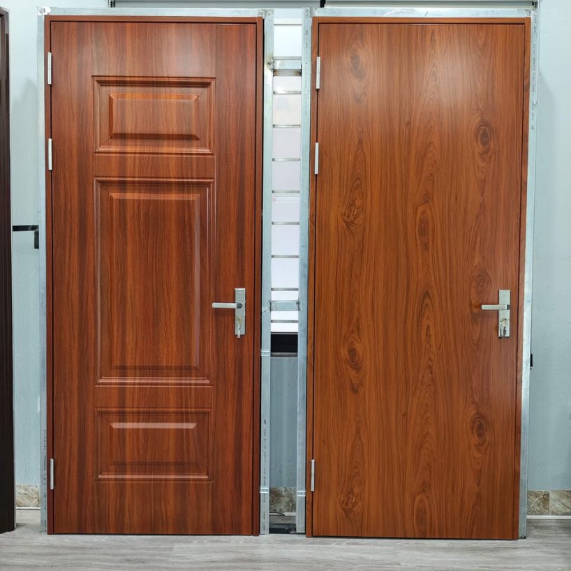 Cửa Nhựa Composite Chống Cháy Phủ PVC