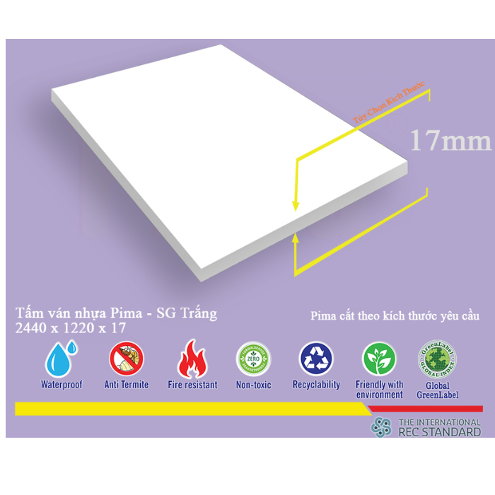 Tấm Pima SG 17 (Lõi trắng)