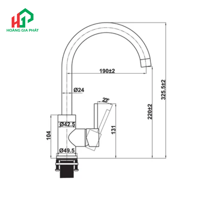 Vòi bếp Hafele 577.55.240