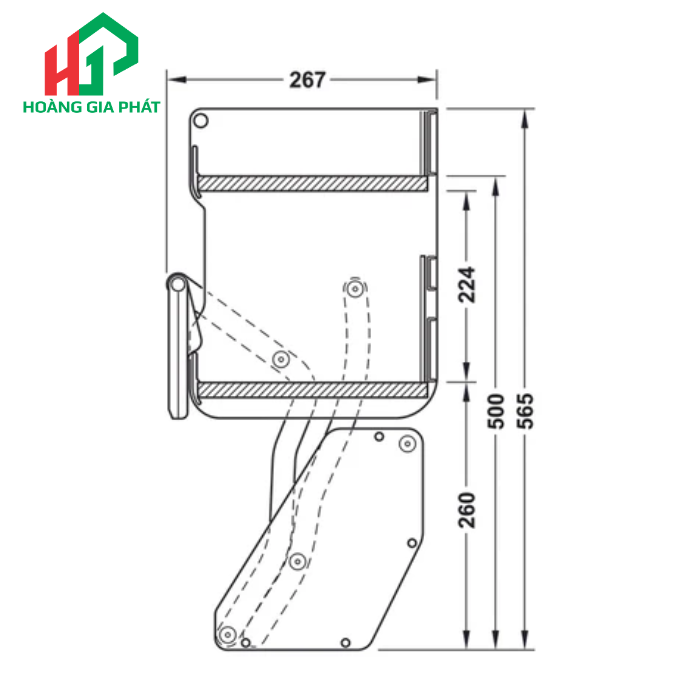 Rổ nâng hạ gia vị HAFELE 504.68.375
