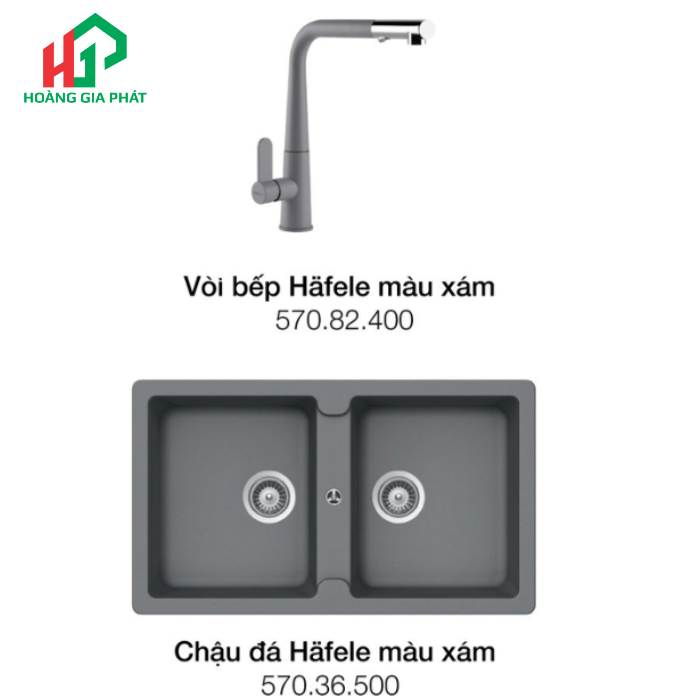 Vòi bếp Hafele 570.82.400 XÁM