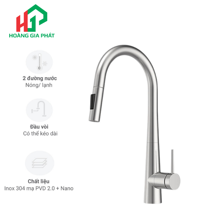 Vòi bếp Hafele 570.85.041 CHROME MỜ