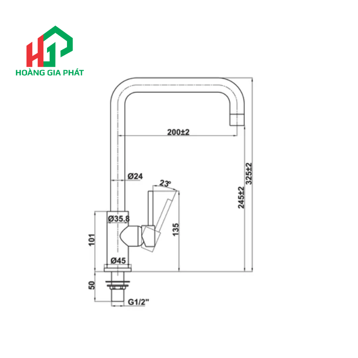 Vòi bếp Hafele 577.55.260
