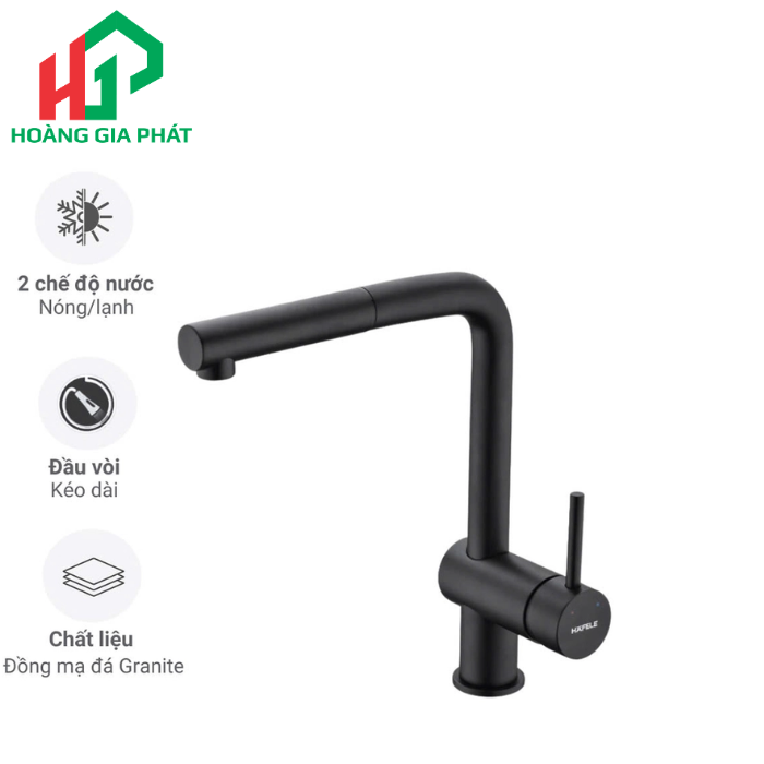 Vòi bếp Hafele 577.55.390 MÀU ĐEN