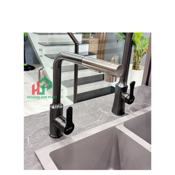 Vòi Dây Rút Mạ Nano BOSS BN622