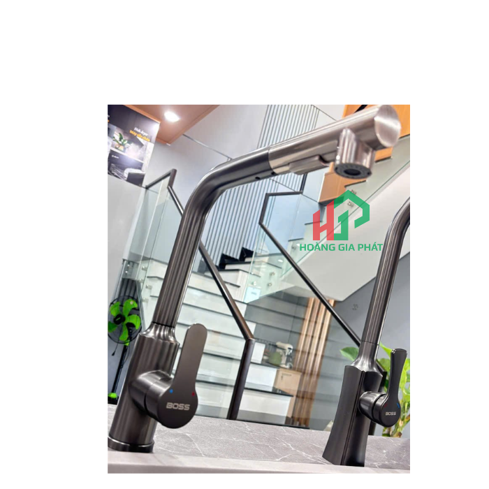 Vòi Dây Rút Mạ Nano BOSS BN622