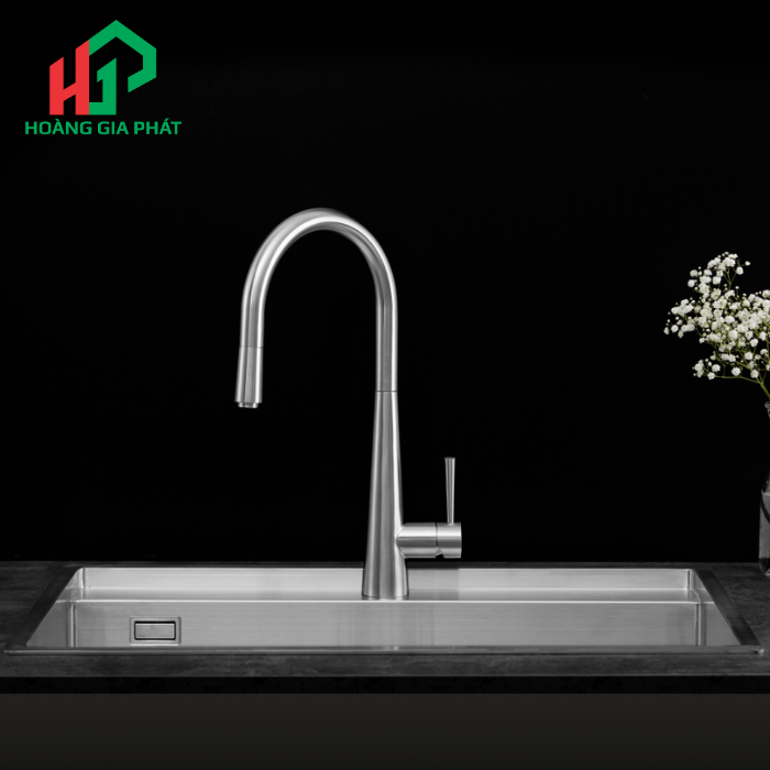 Vòi rửa chén dây rút MALLOCA K095-SS