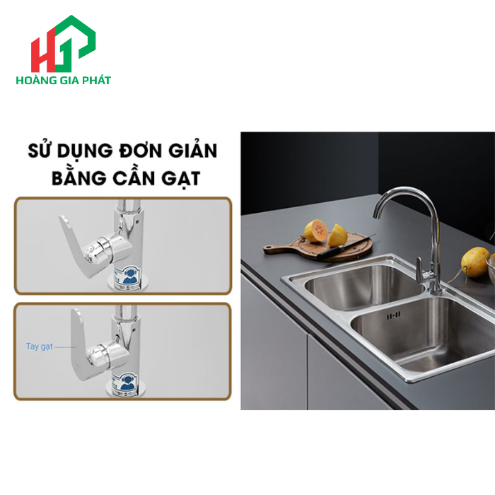 Vòi rửa chén lạnh chrome MALLOCA K1603CL