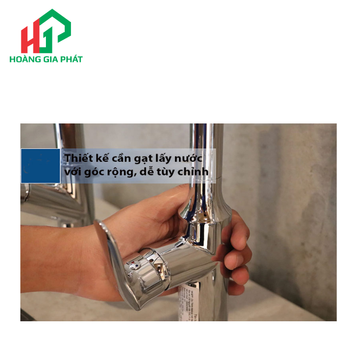 Vòi rửa chén nóng lạnh dây rút đồng thau chrome MALLOCA K94C