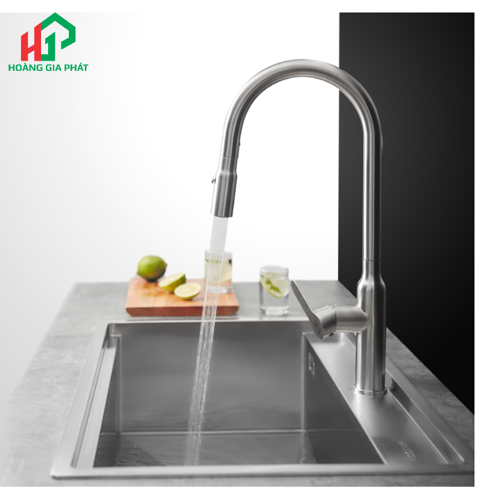 Vòi rửa chén nóng lạnh MALLOCA K046-SS