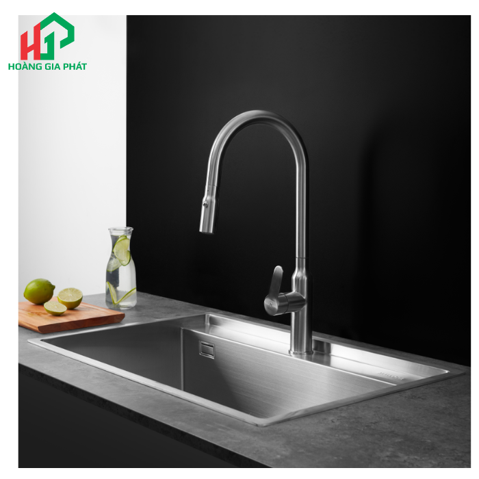 Vòi rửa chén nóng lạnh MALLOCA K046-SS